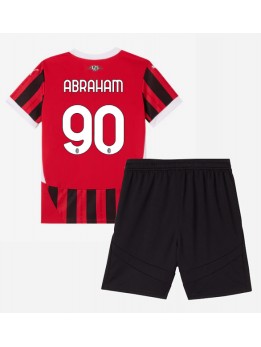 AC Milan Tammy Abraham #90 Replika Hemmakläder Barn 2024-25 Kortärmad (+ byxor)